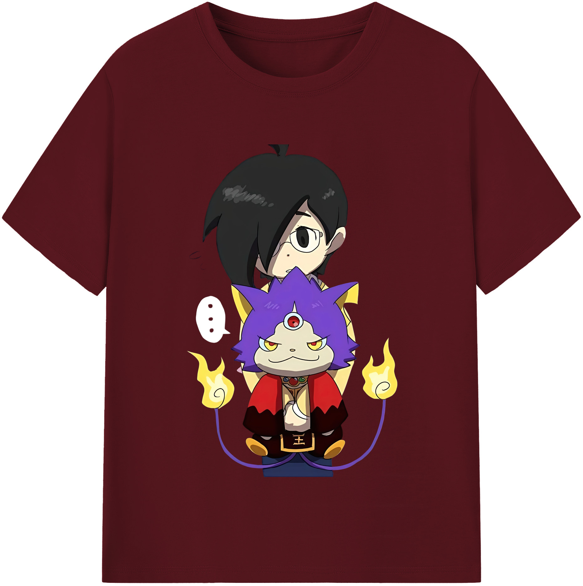 （画像用） 妖怪ウォッチ Yo-kai Watch 綿100％半袖Tシャツ（フロントプリント）